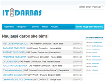 Tablet Screenshot of it-darbas.lt